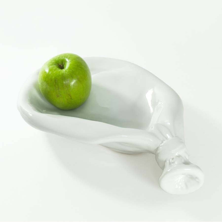 Deflated Balloon Bowl - White - The Crowd Went Wild
