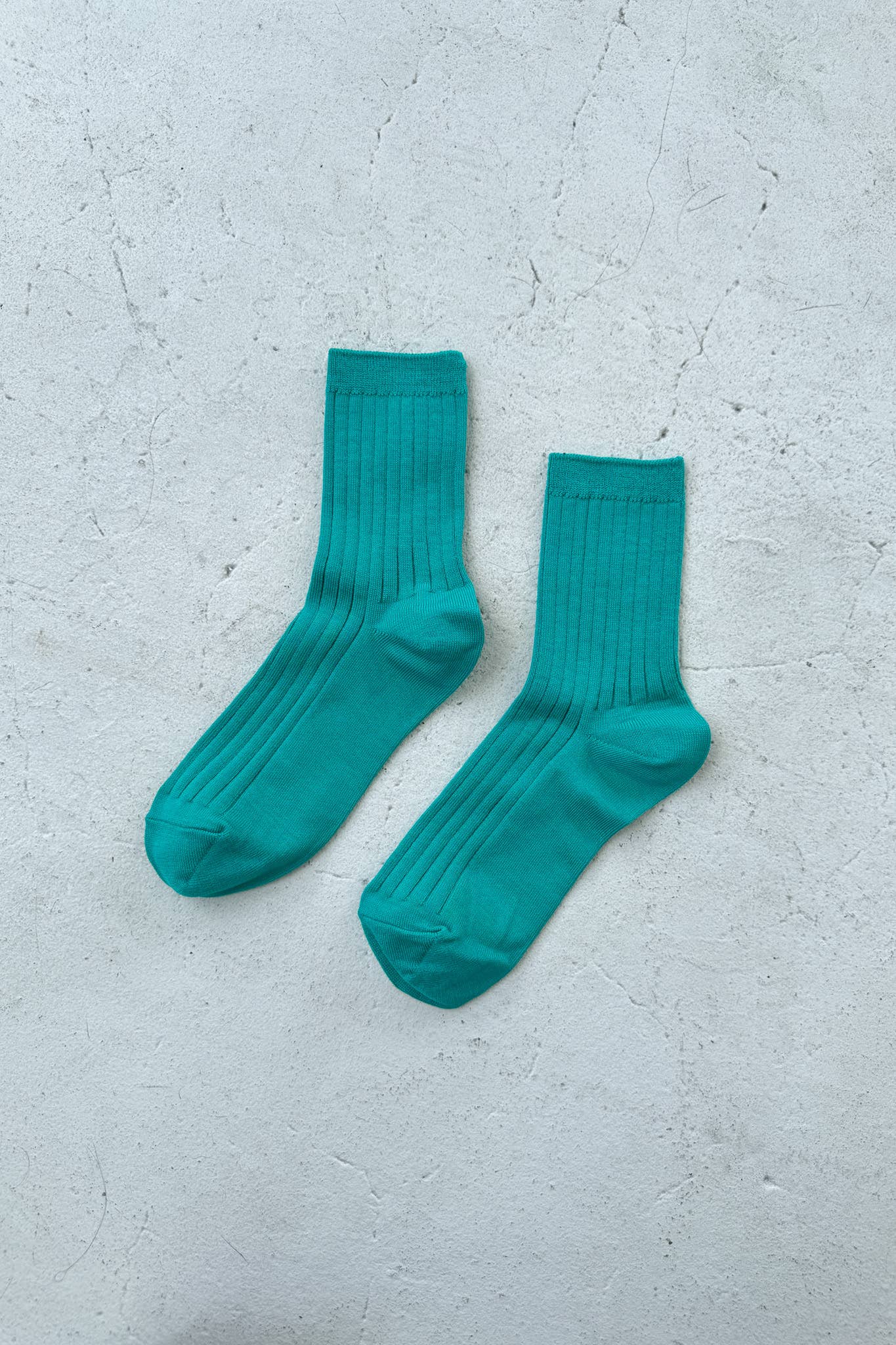 Her Socks - Mercerized Combed Cotton Rib: Fuchsia