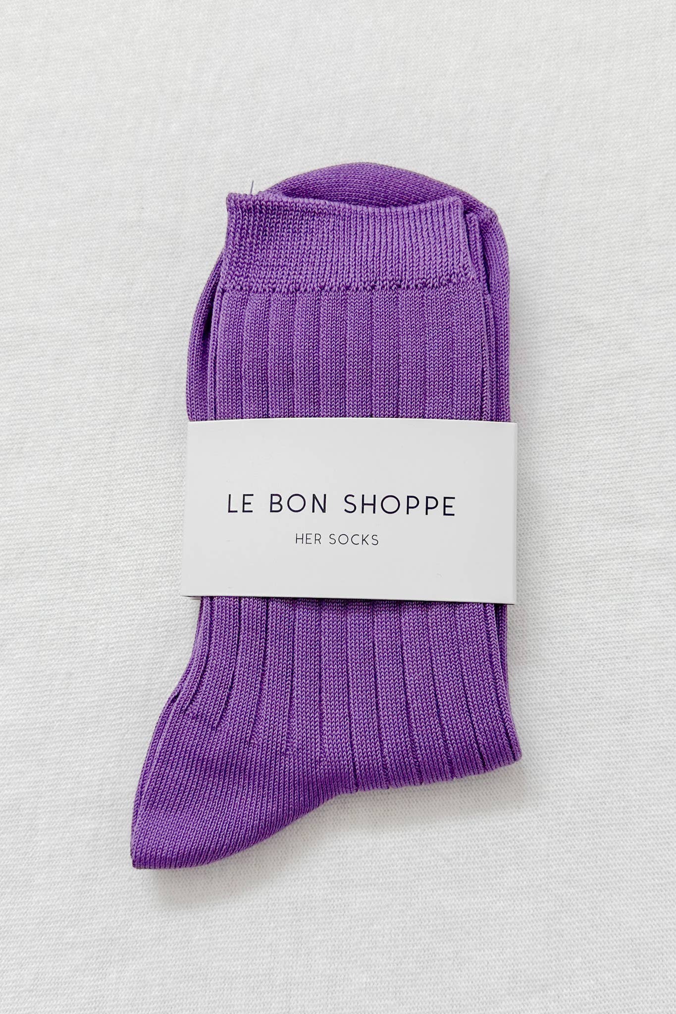 Her Socks - Mercerized Combed Cotton Rib: Fuchsia