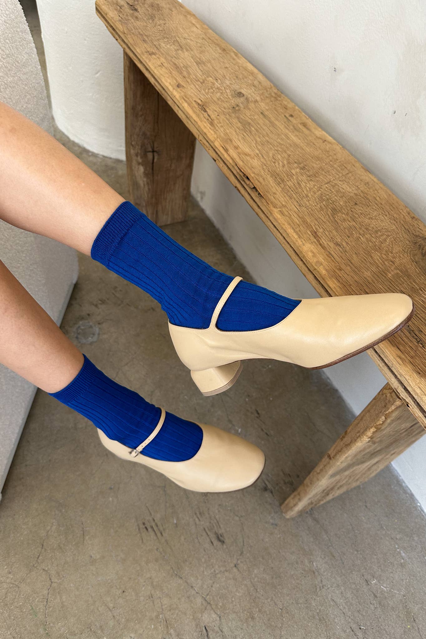 Her Socks - Mercerized Combed Cotton Rib: Fuchsia