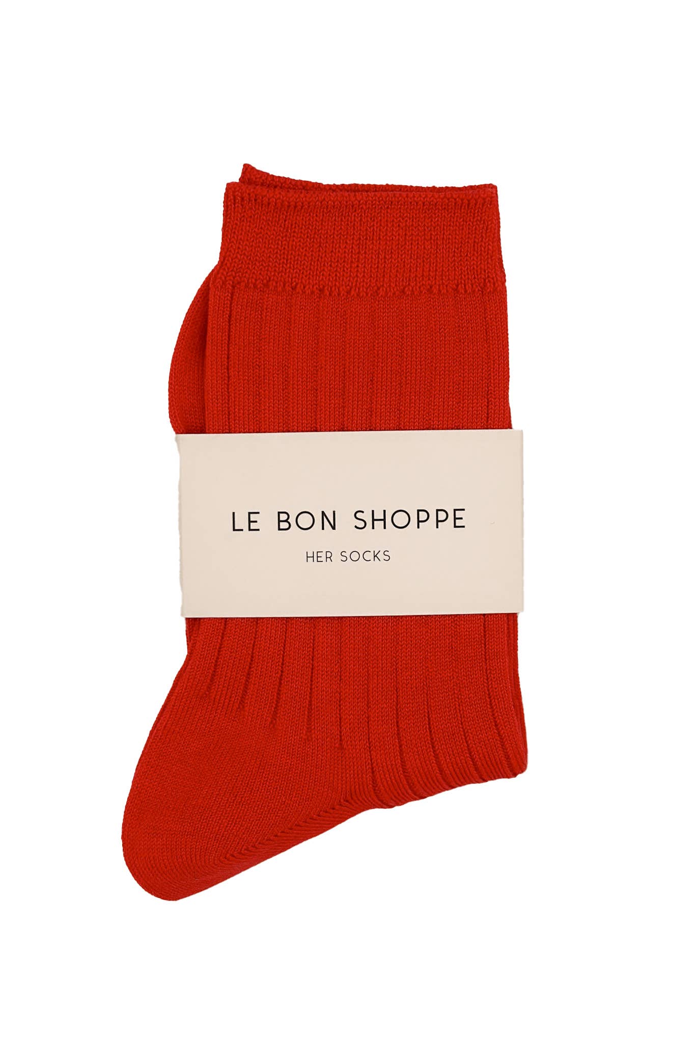 Her Socks - Mercerized Combed Cotton Rib: Fuchsia