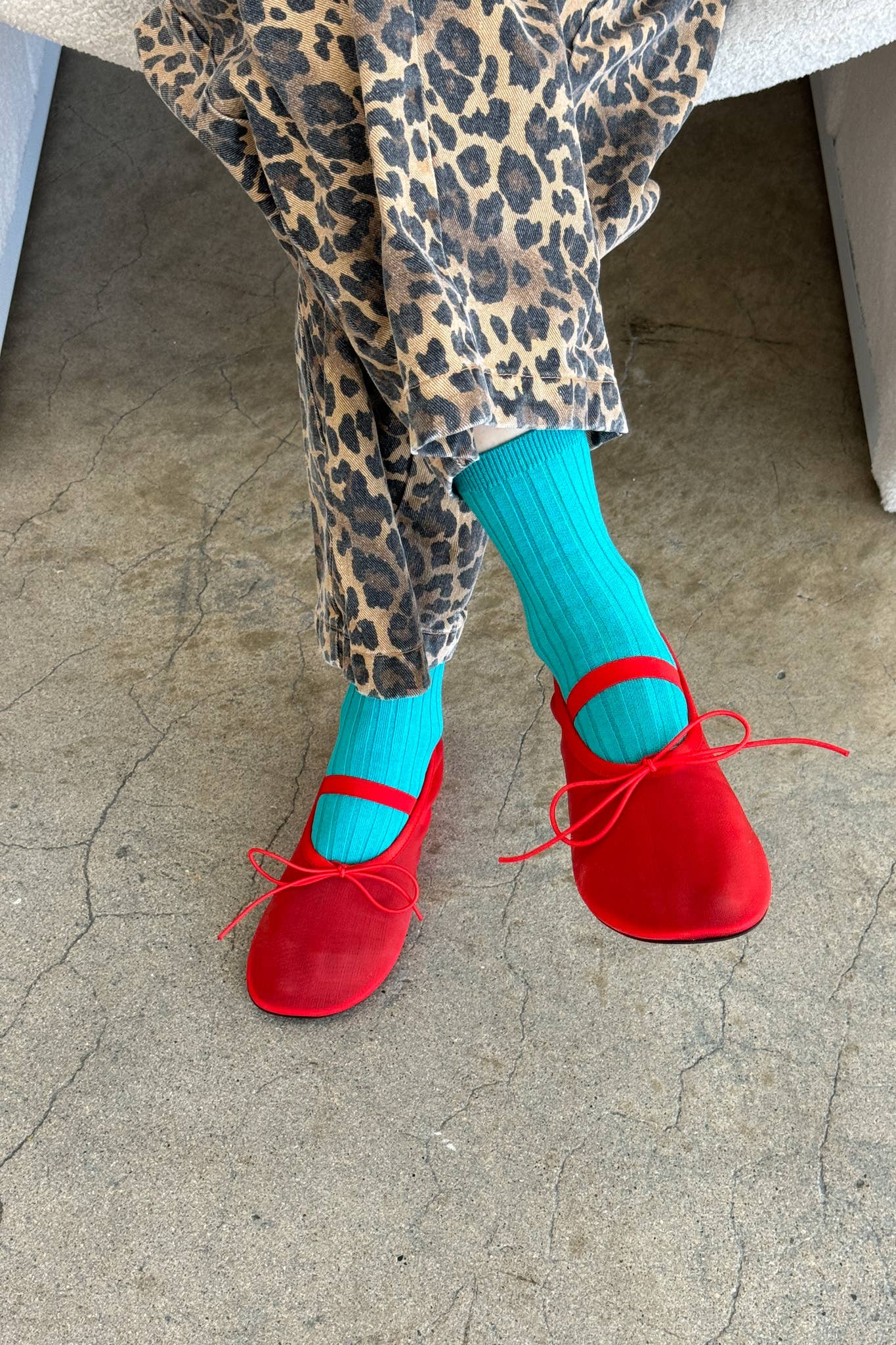 Her Socks - Mercerized Combed Cotton Rib: Fuchsia