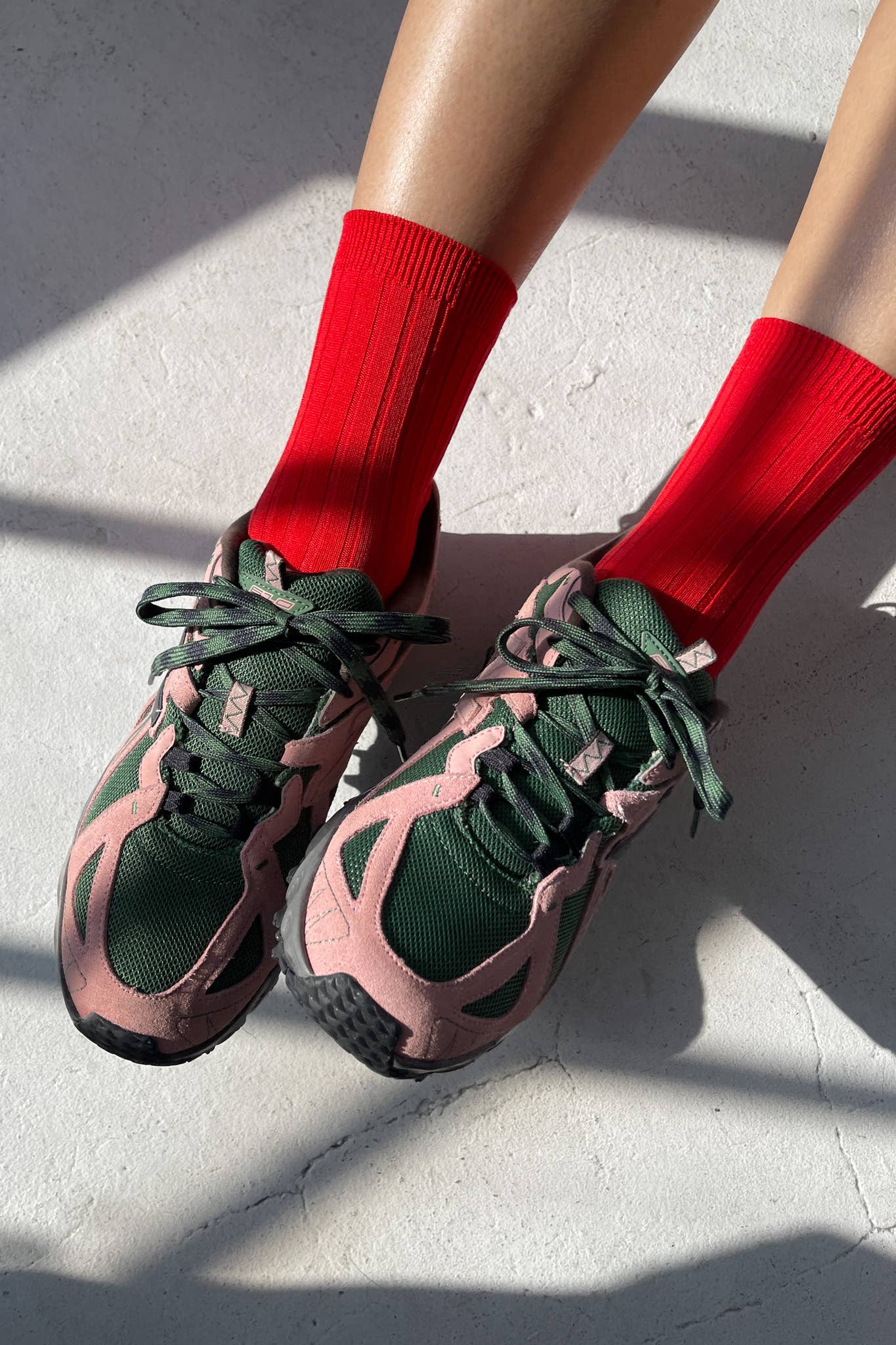 Her Socks - Mercerized Combed Cotton Rib: Fuchsia