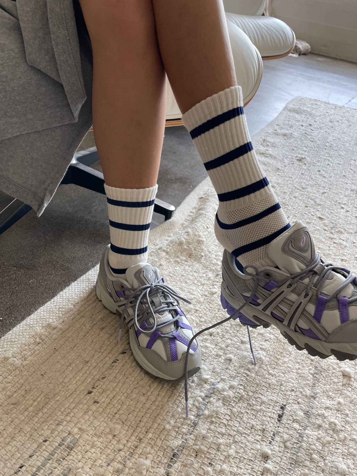 Striped Boyfriend Socks: Sailor Stripe - The Crowd Went Wild
