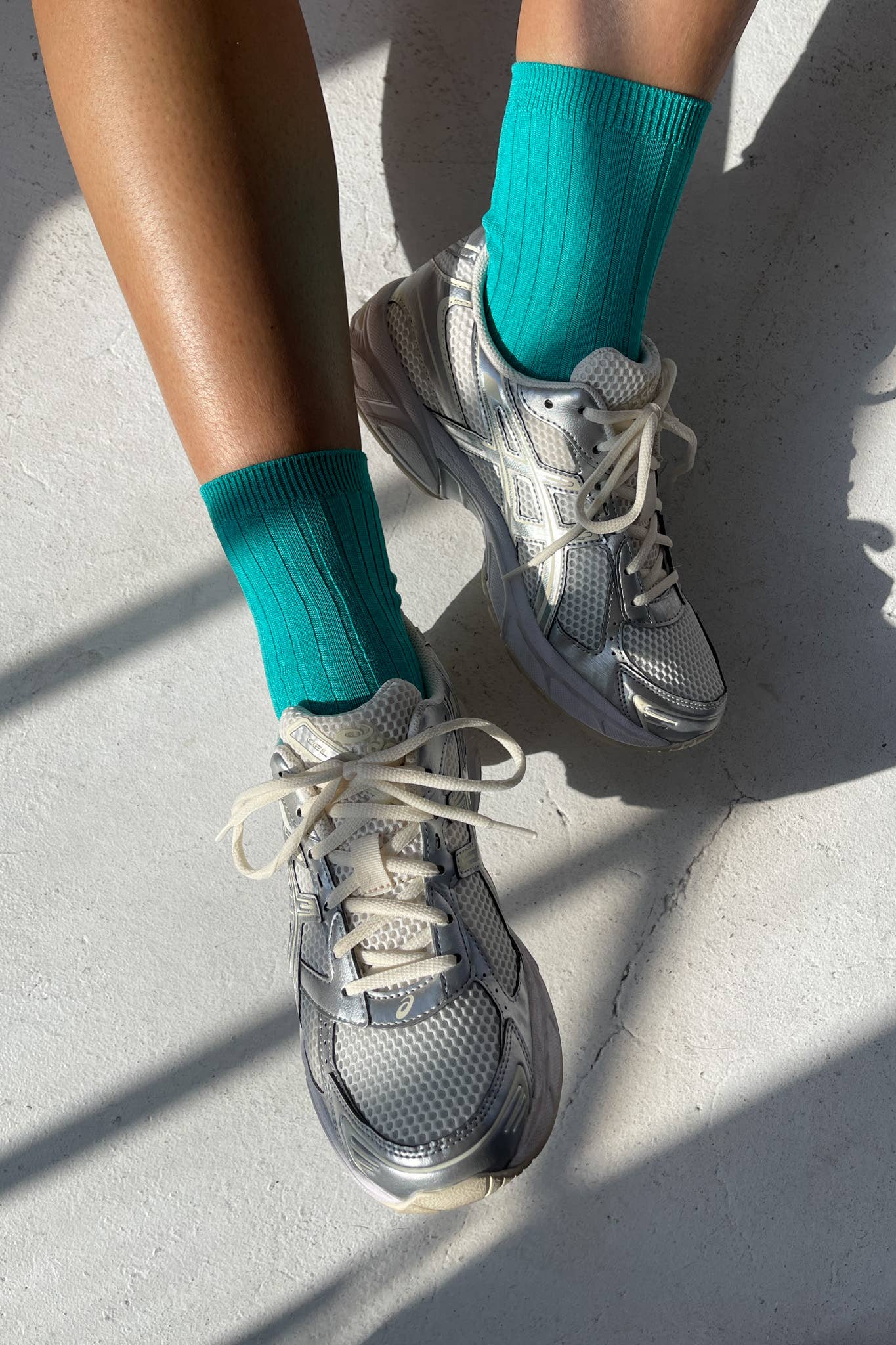 Her Socks - Mercerized Combed Cotton Rib: Fuchsia