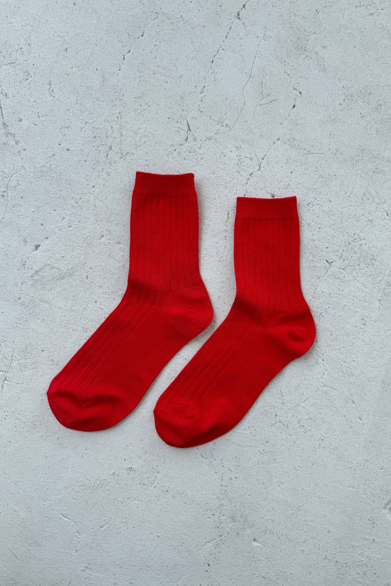 Her Socks - Mercerized Combed Cotton Rib: Cobalt