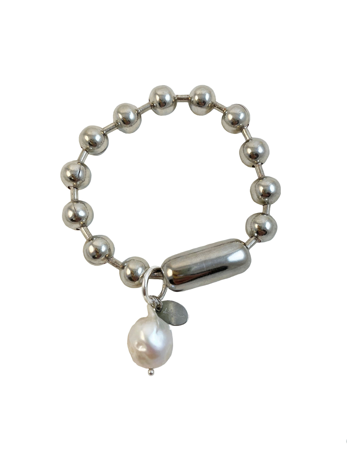Ball Chain Pearl Bracelet - The Crowd Went Wild