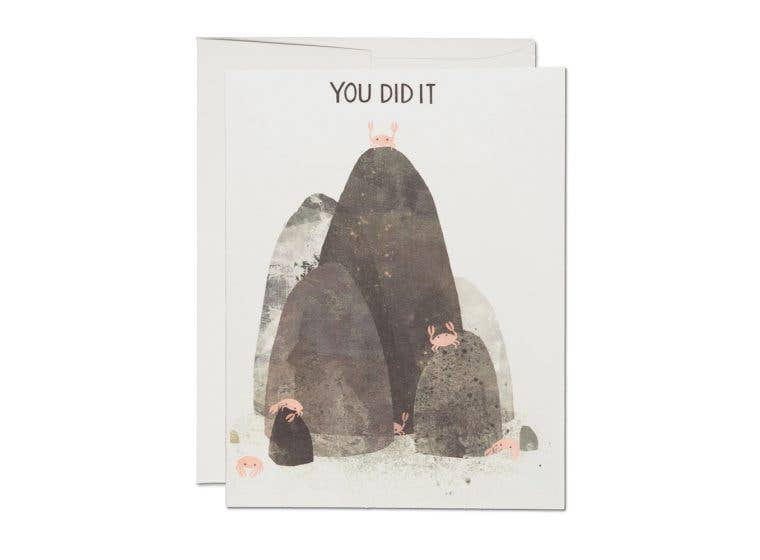 Crabs congratulations greeting card - The Crowd Went Wild