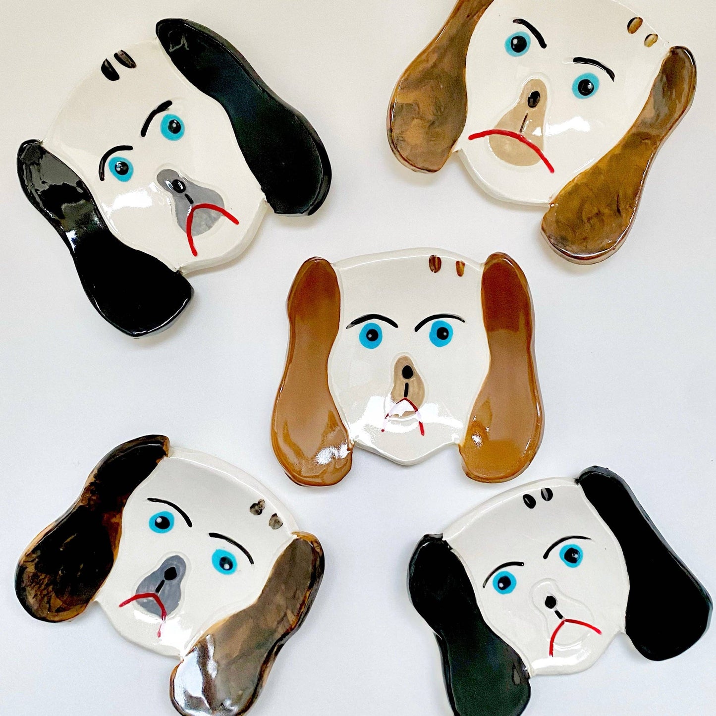 Staffordshire Spaniel Dish - The Crowd Went Wild