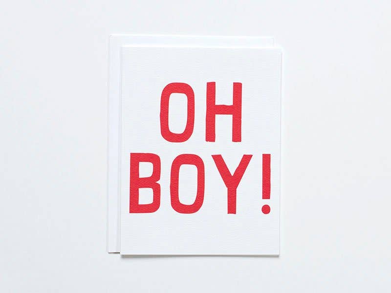 Oh Boy Greeting Card - The Crowd Went Wild