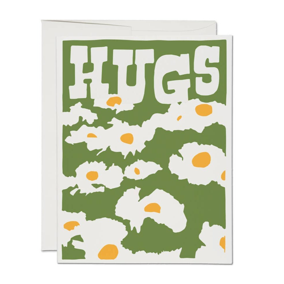 Hugs encouragement greeting card - The Crowd Went Wild