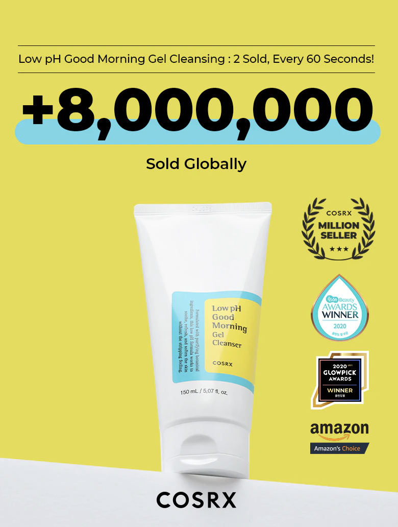COSRX Low pH Good Morning Gel Cleanser Face Wash K Beauty - The Crowd Went Wild