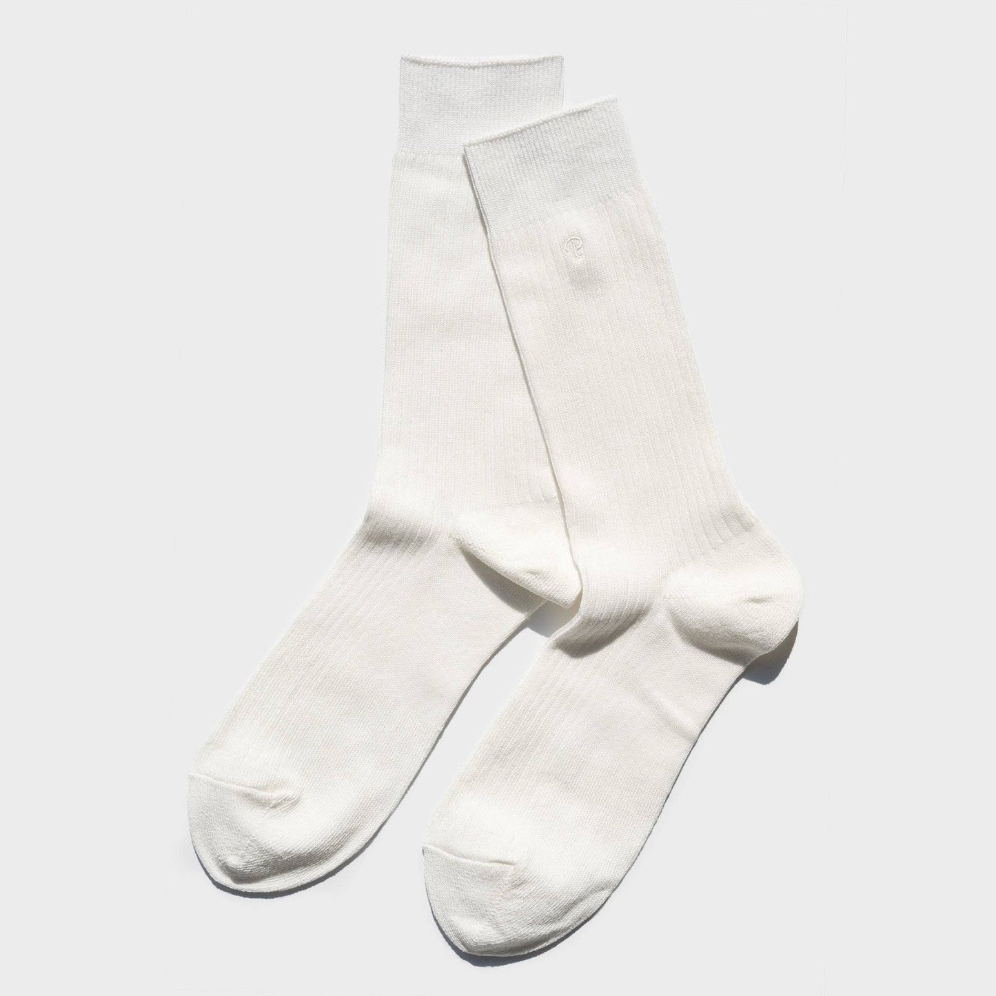 Basic Rib Crew Socks - White - The Crowd Went Wild