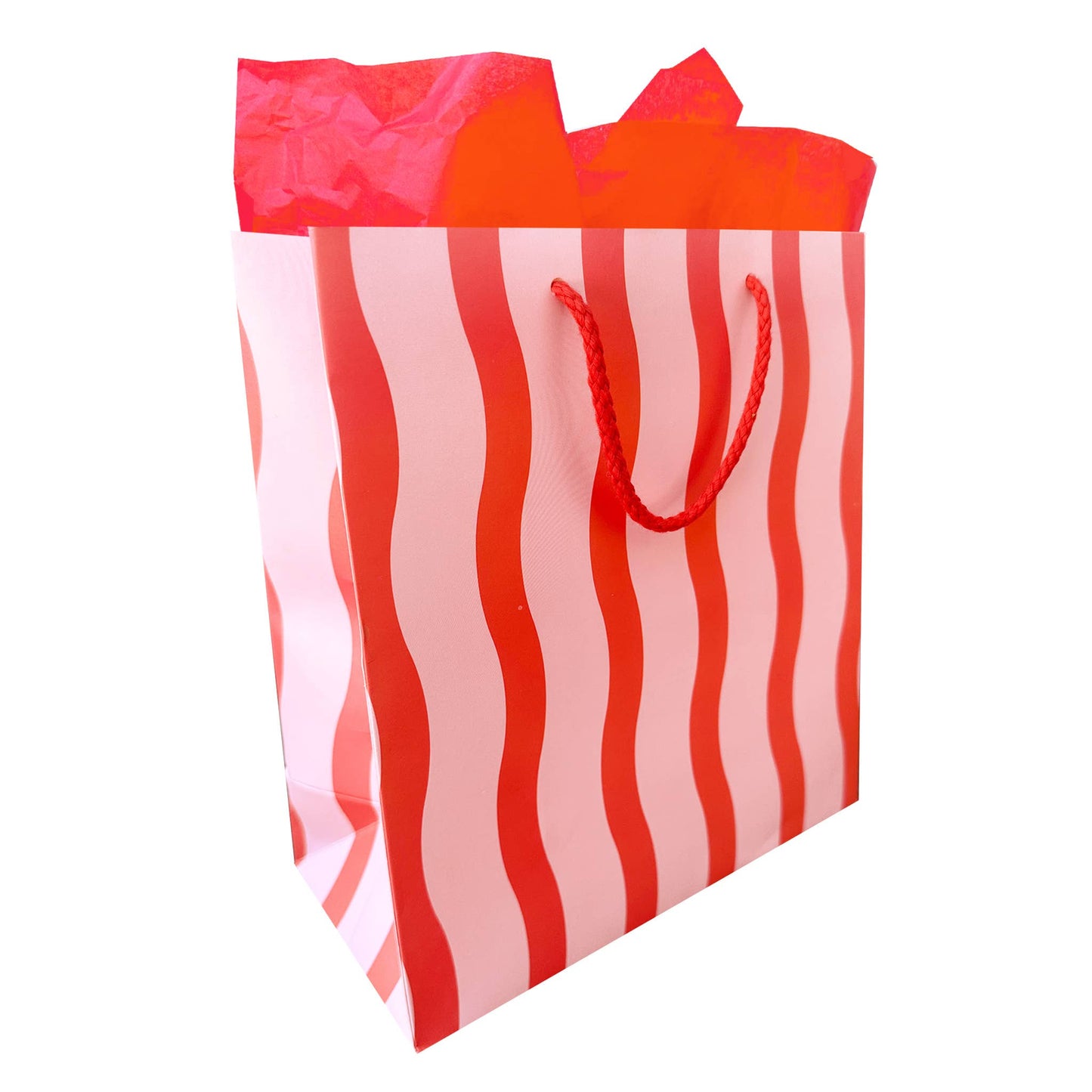 Fussy Stripe Gift Bag - The Crowd Went Wild