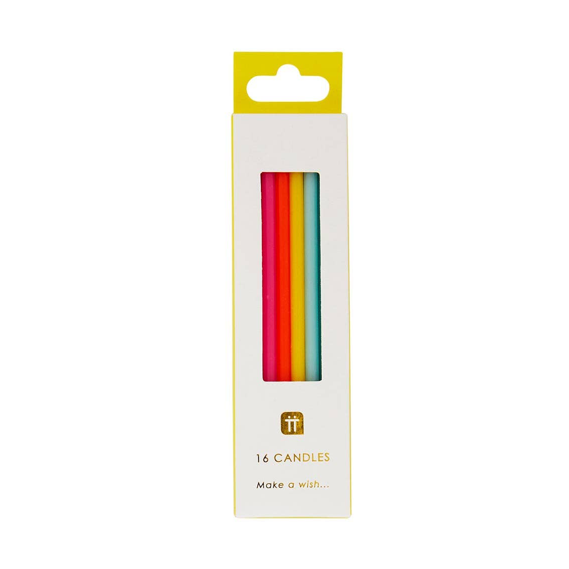 Tall Rainbow Birthday Candles, Pride - 16 Pack - The Crowd Went Wild