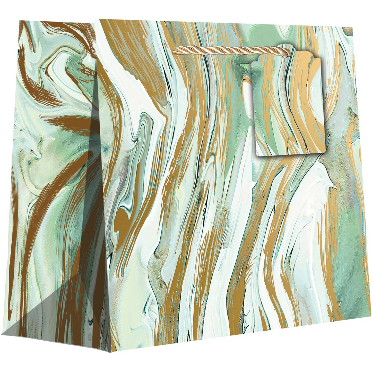 Marbleized Mint - Small Tote - The Crowd Went Wild