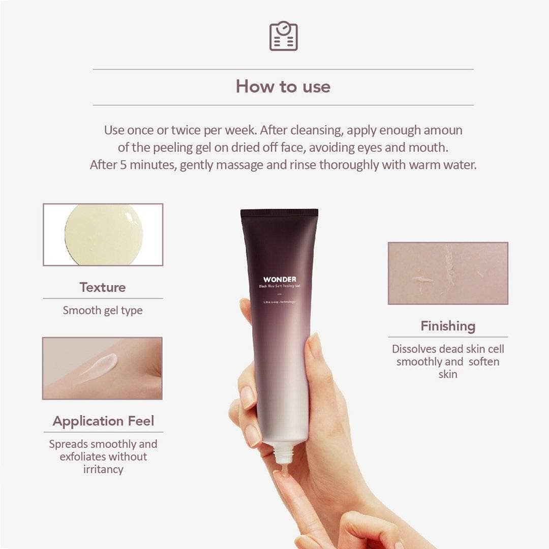 HARUHARU Vegan Black Rice Soft Peeling Gel Exfoliation - The Crowd Went Wild