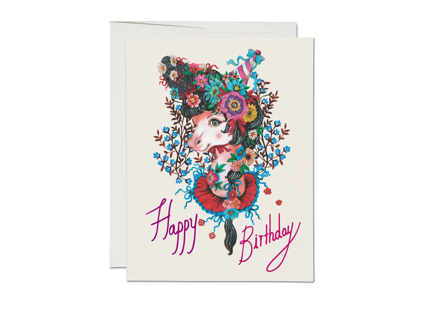Fancy Pony birthday greeting card - The Crowd Went Wild