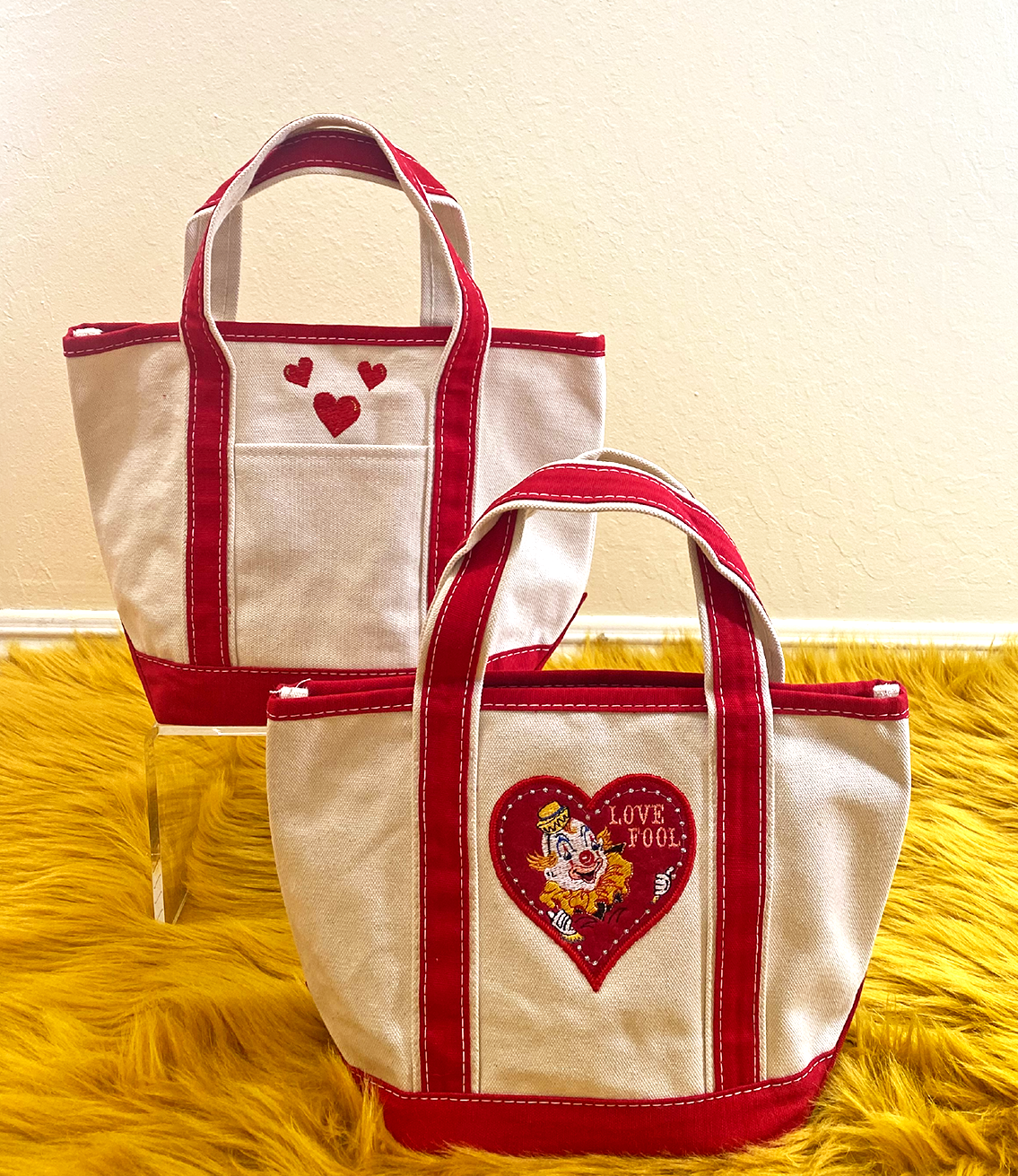 Love Fool Patched mini Tote - The Crowd Went Wild
