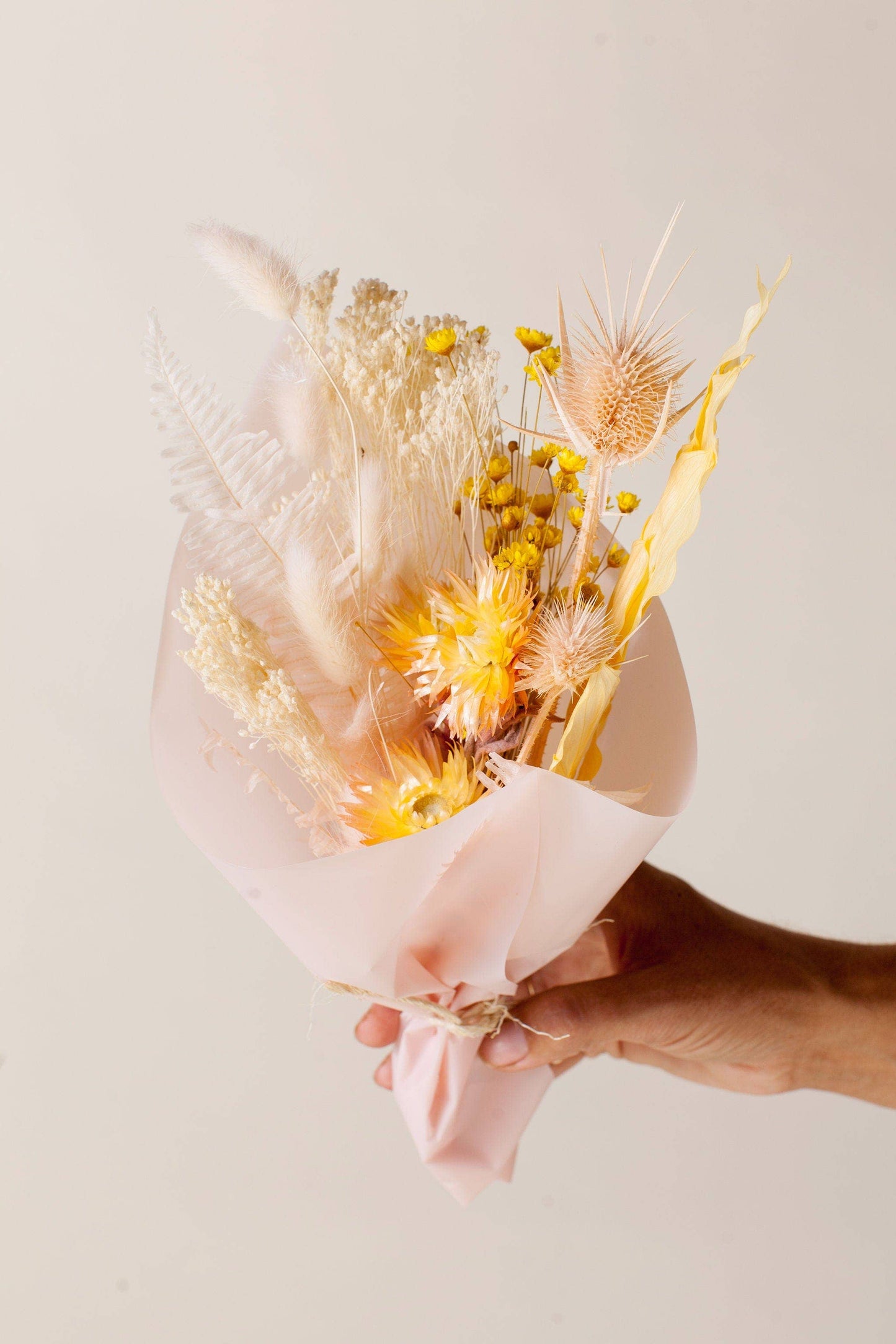 Peaches & Cream Mini Dried Bouquet - The Crowd Went Wild