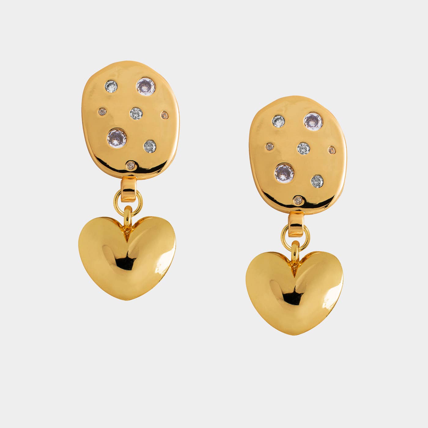 Addyson Heart Earrings - The Crowd Went Wild
