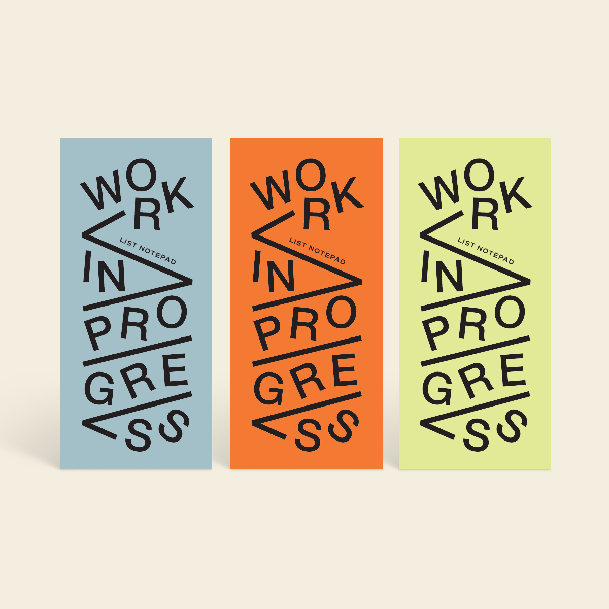 Work In Progress Set of 3 List Notepads - The Crowd Went Wild
