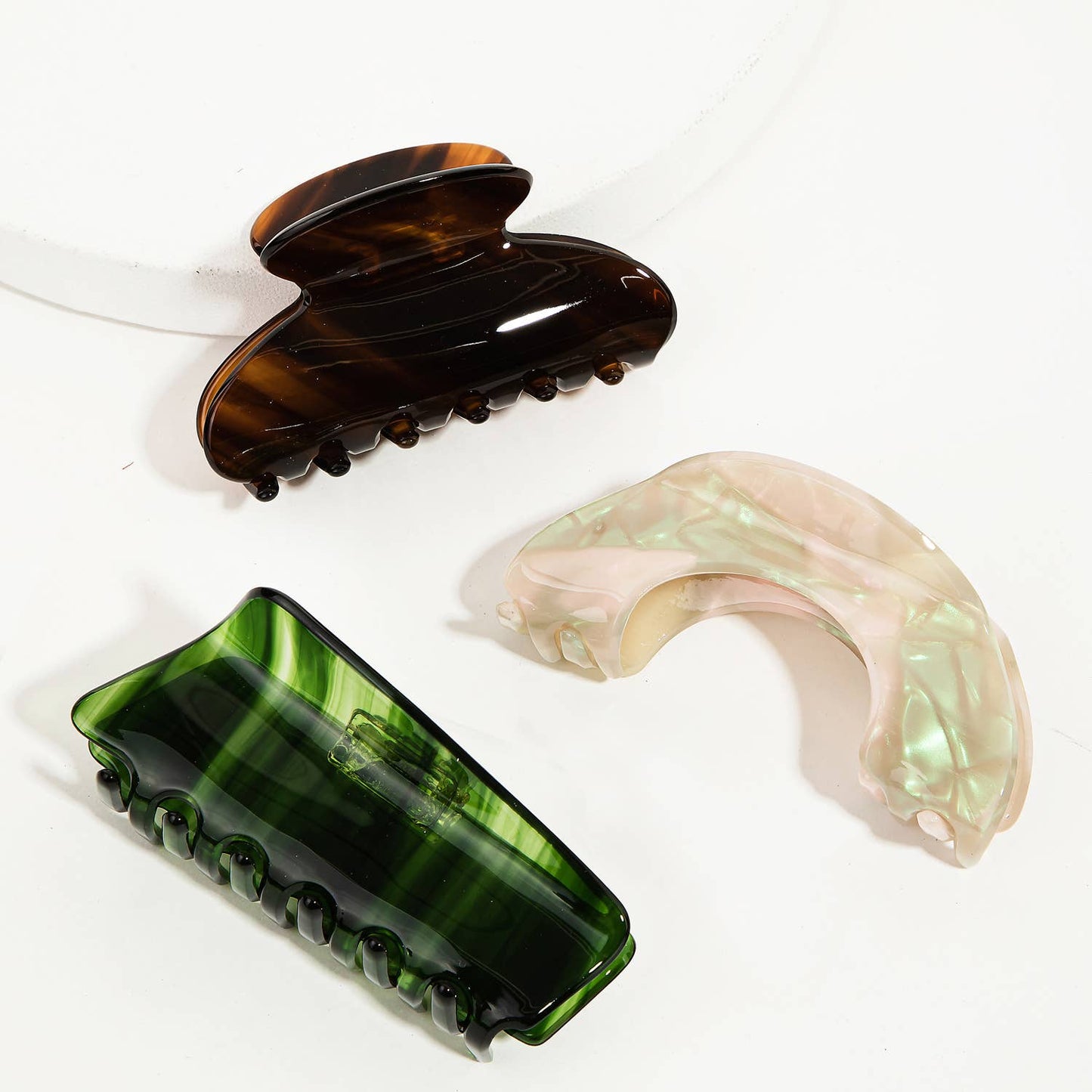 Assorted Acetate Hair Claw Set - The Crowd Went Wild
