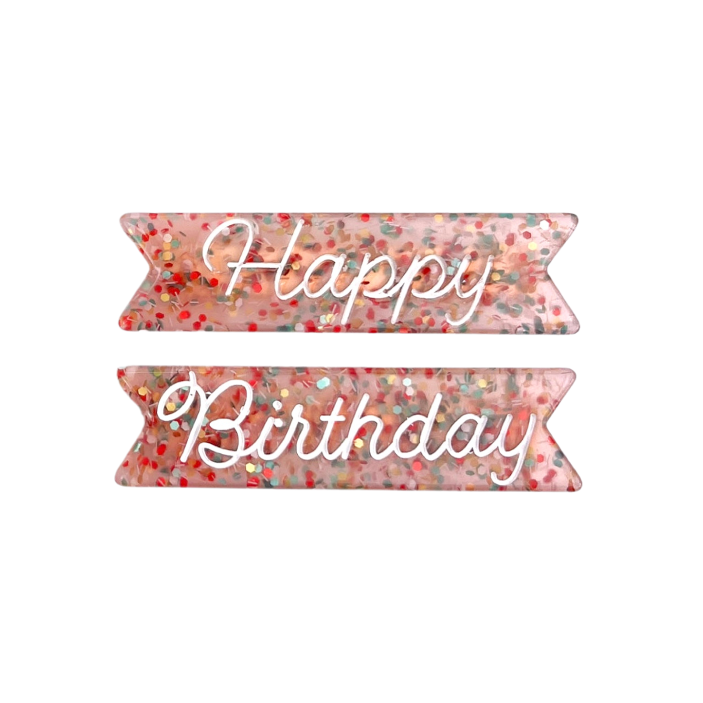 Happy Birthday Hair Clips Set - The Crowd Went Wild