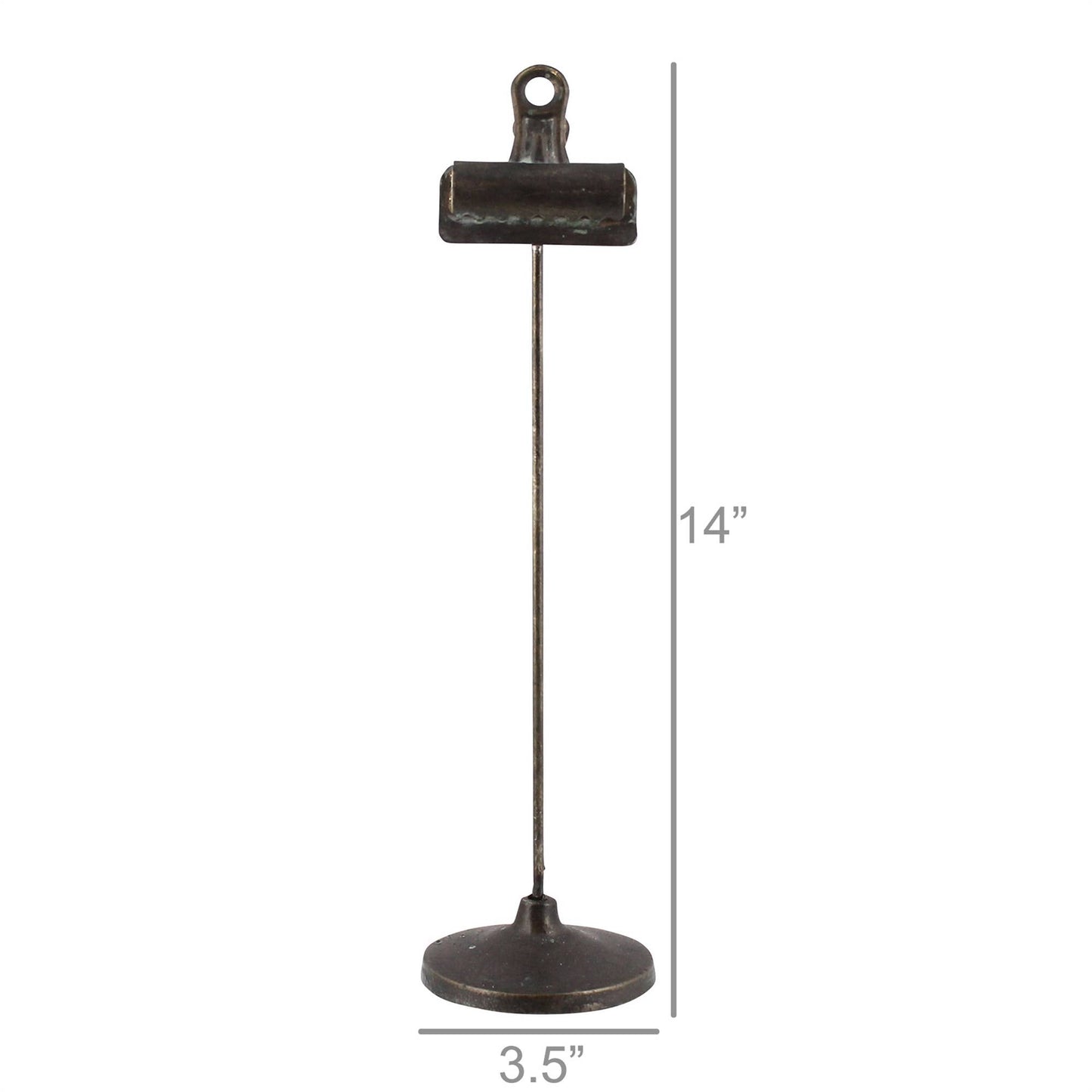 Bookkeepers Clip on Stand, Metal - Lrg - Black - The Crowd Went Wild