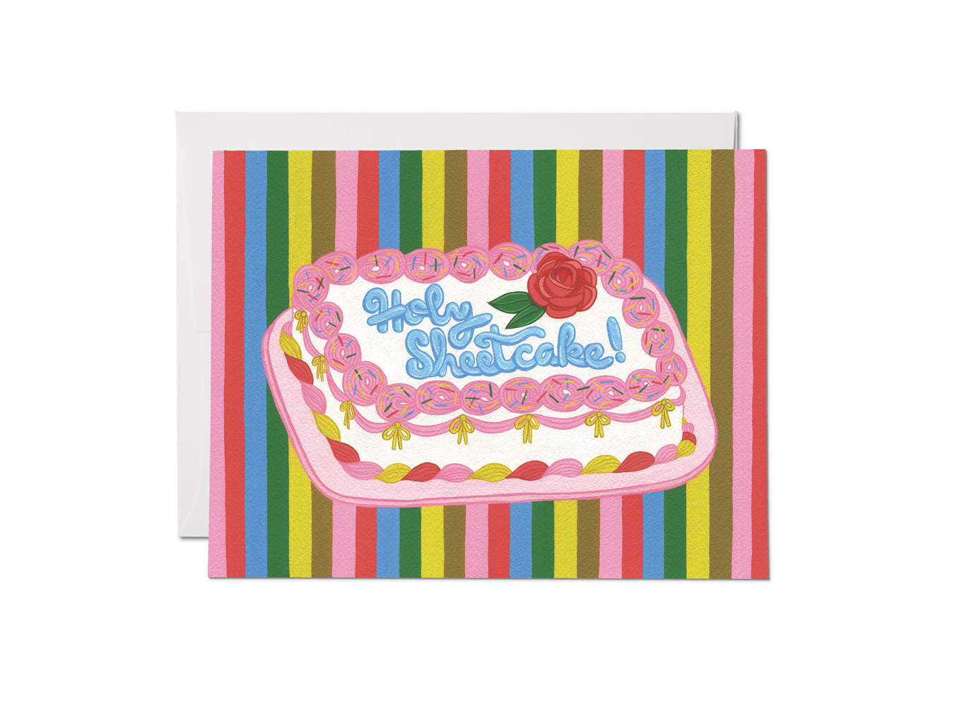 Holy Sheetcake birthday greeting card - The Crowd Went Wild