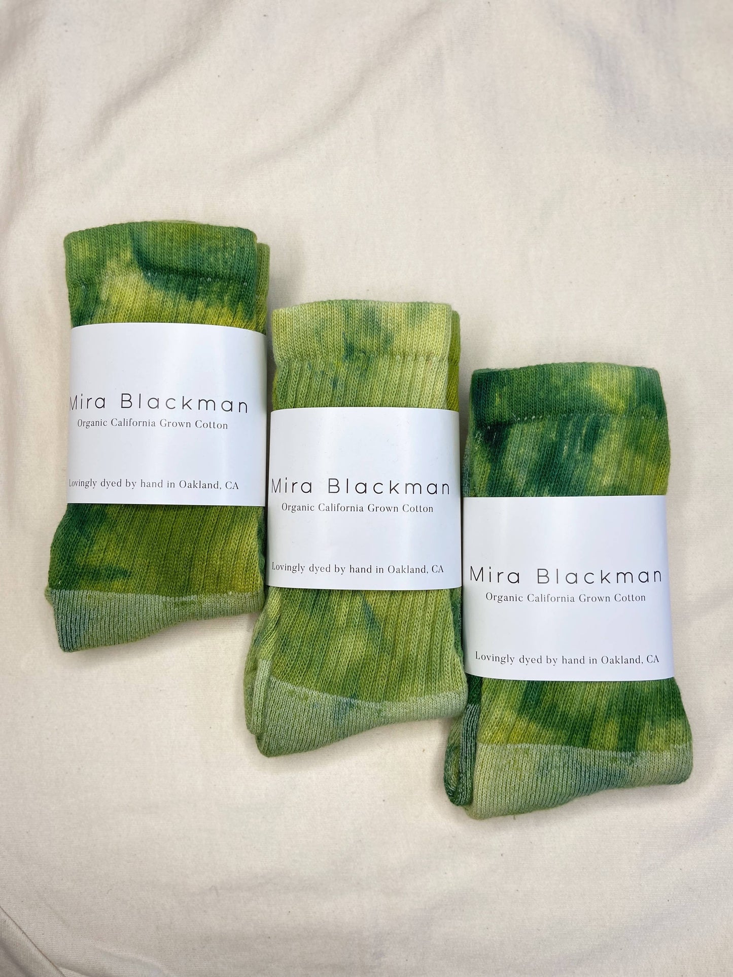 Organic Cotton Socks in Avocado - The Crowd Went Wild