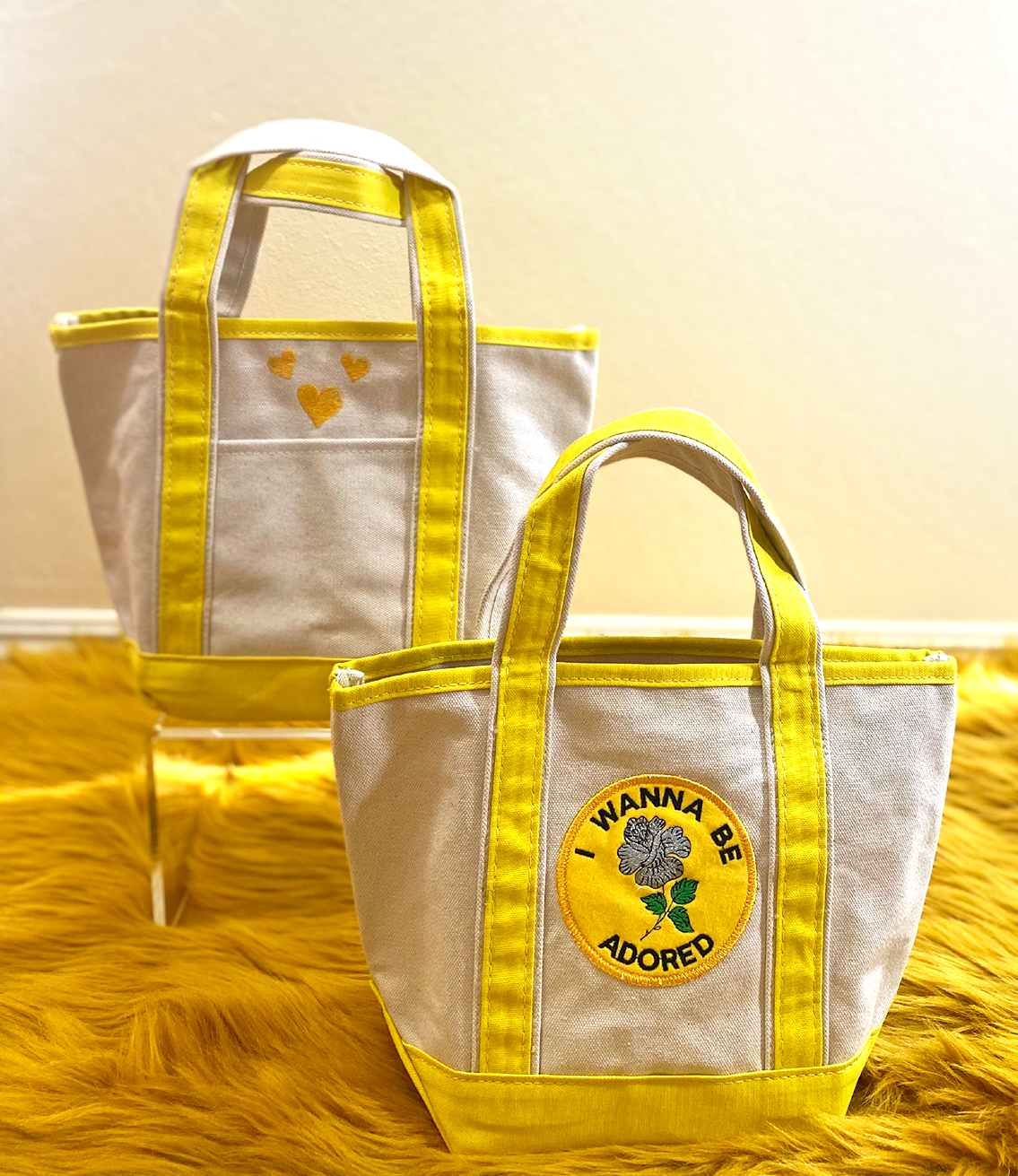 I Wanna Be Adored Patched mini Tote - The Crowd Went Wild