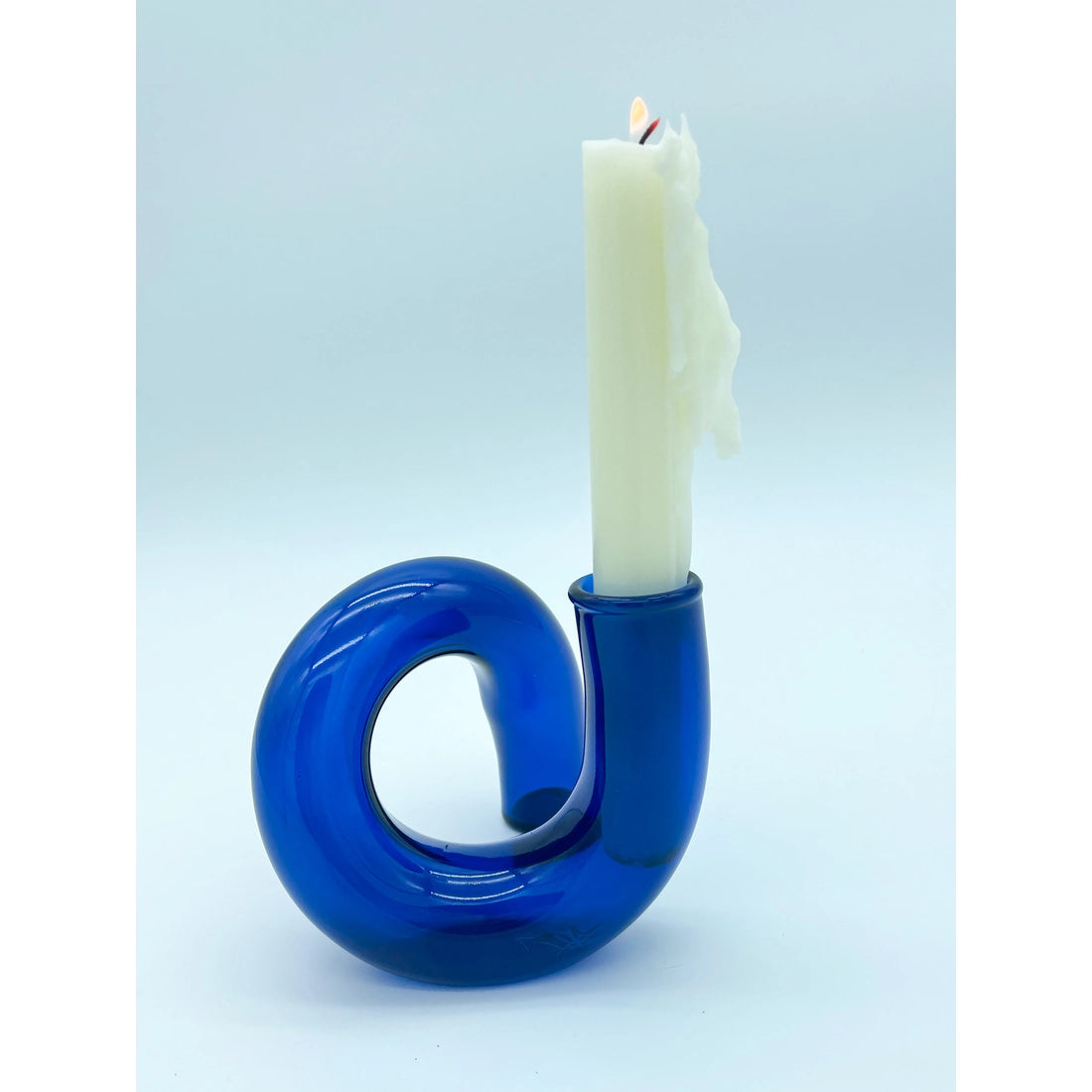 Wavy Vase in Blue - The Crowd Went Wild