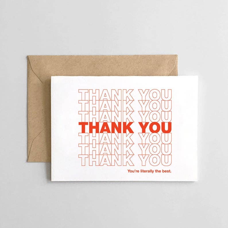 Thank You You’re Literally the Best Set of 6 Cards - The Crowd Went Wild