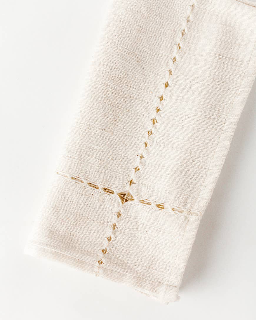 Pulled Cotton Napkin - Set of 4 - The Crowd Went Wild
