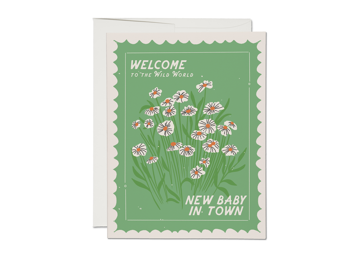 Wild World baby greeting card - The Crowd Went Wild