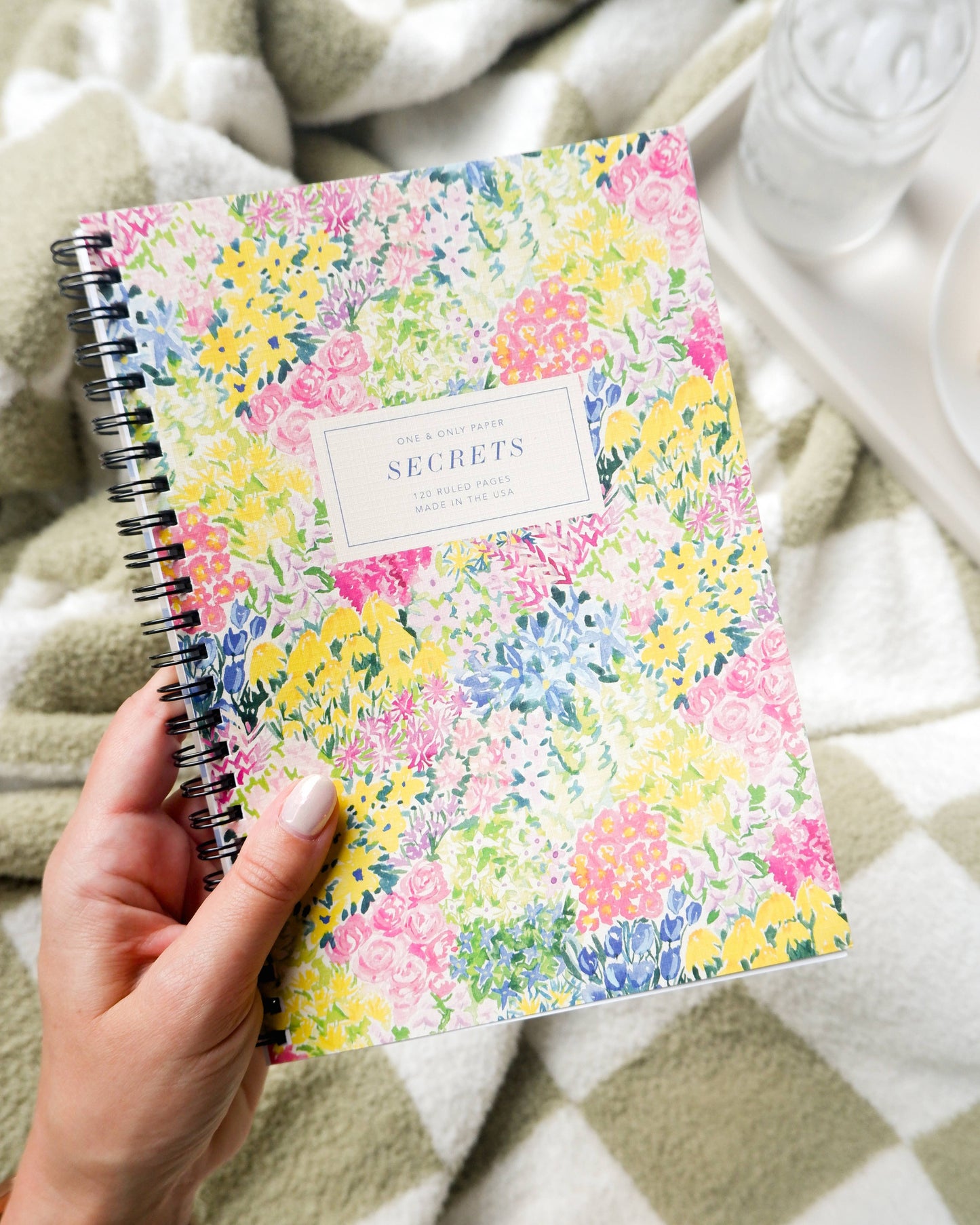 Secrets Floral Wire Spiral Bound Lined Notebook - The Crowd Went Wild