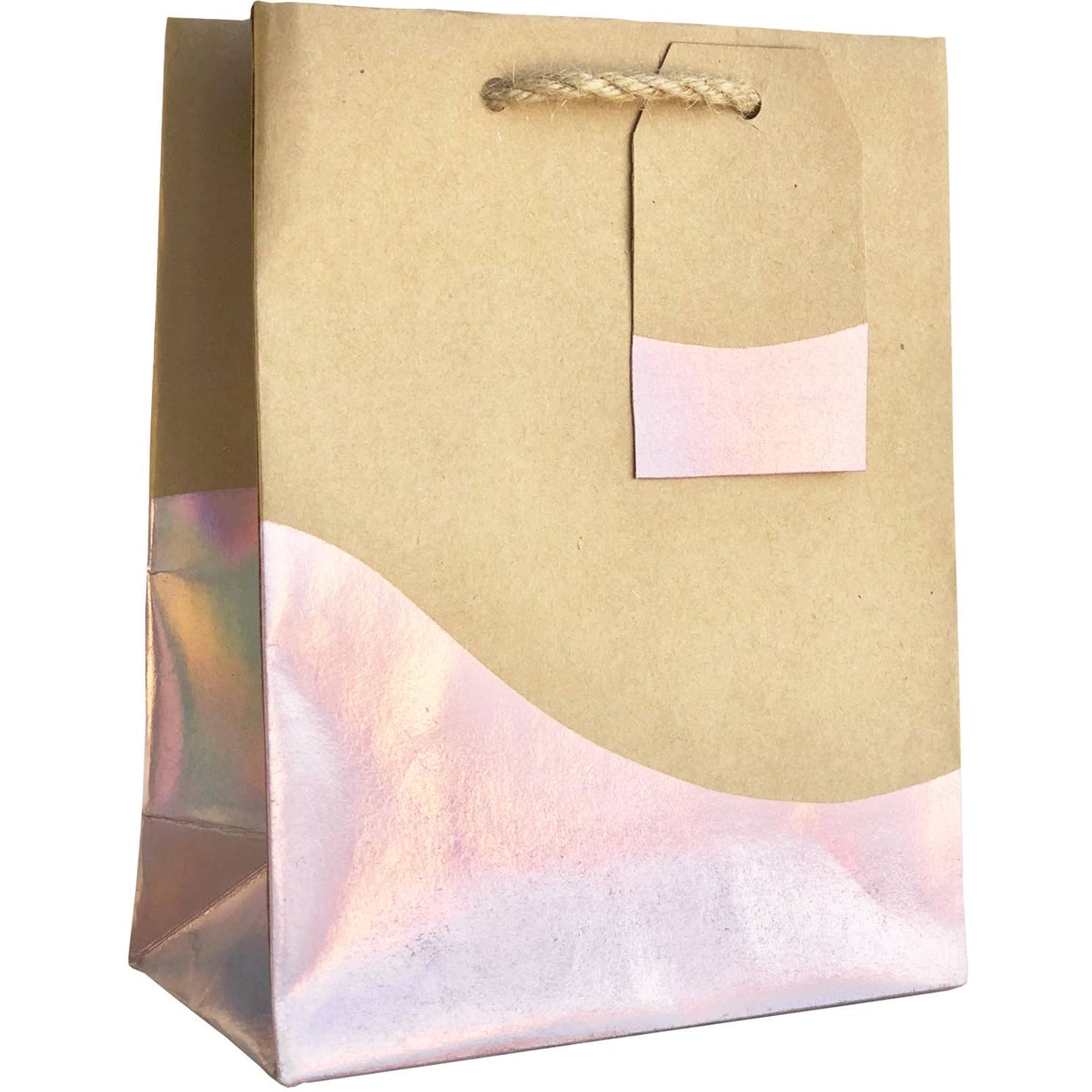Iridescent Dipped Kraft Tote - Small - The Crowd Went Wild
