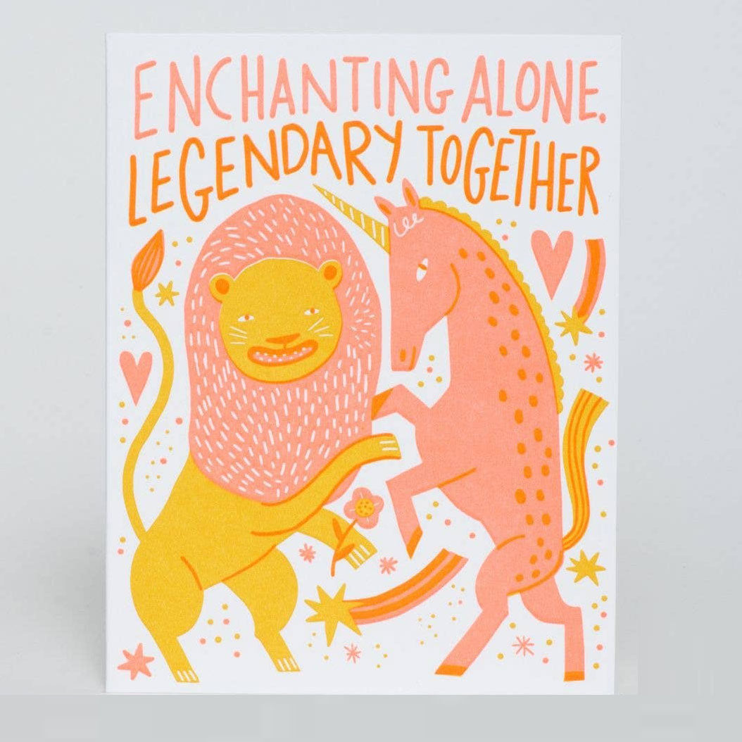 Legendary together love greeting card