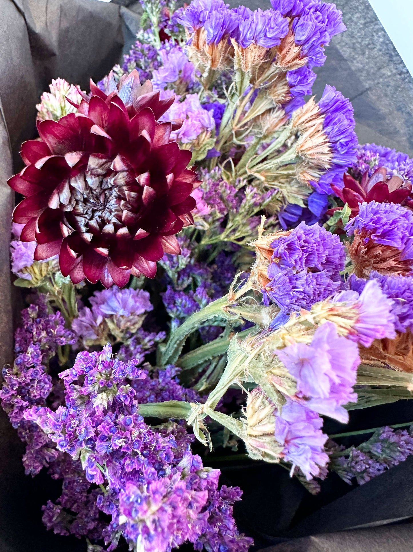 Dried Flower Bunch - Purple Mix - The Crowd Went Wild