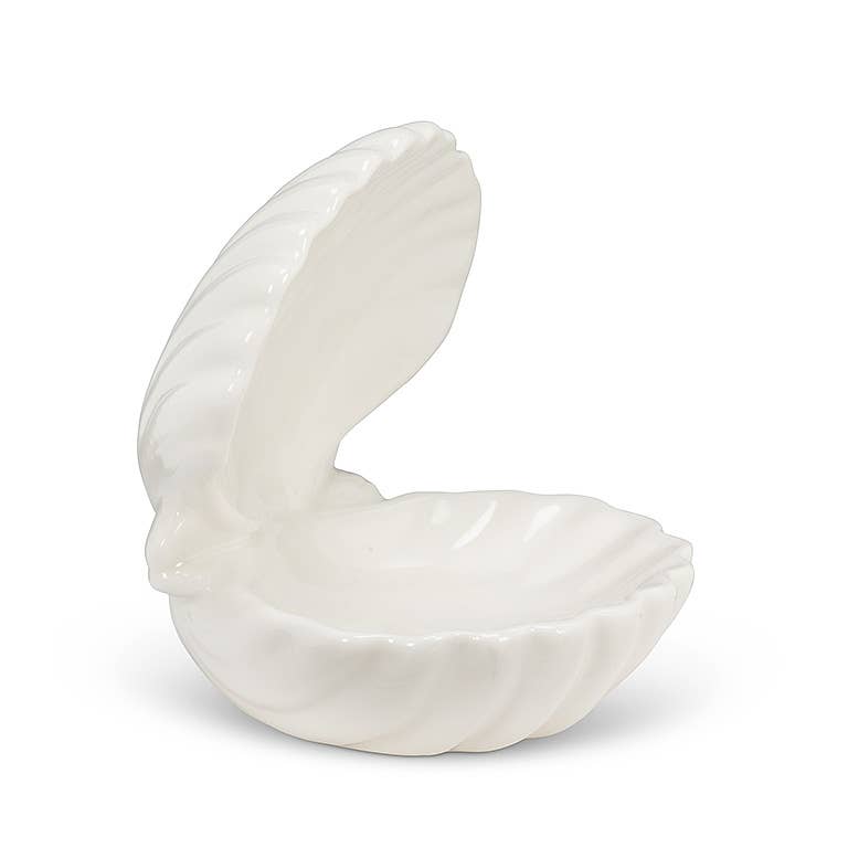 Double Clam Shell Dish-Wht-3.5"D-2769 - The Crowd Went Wild