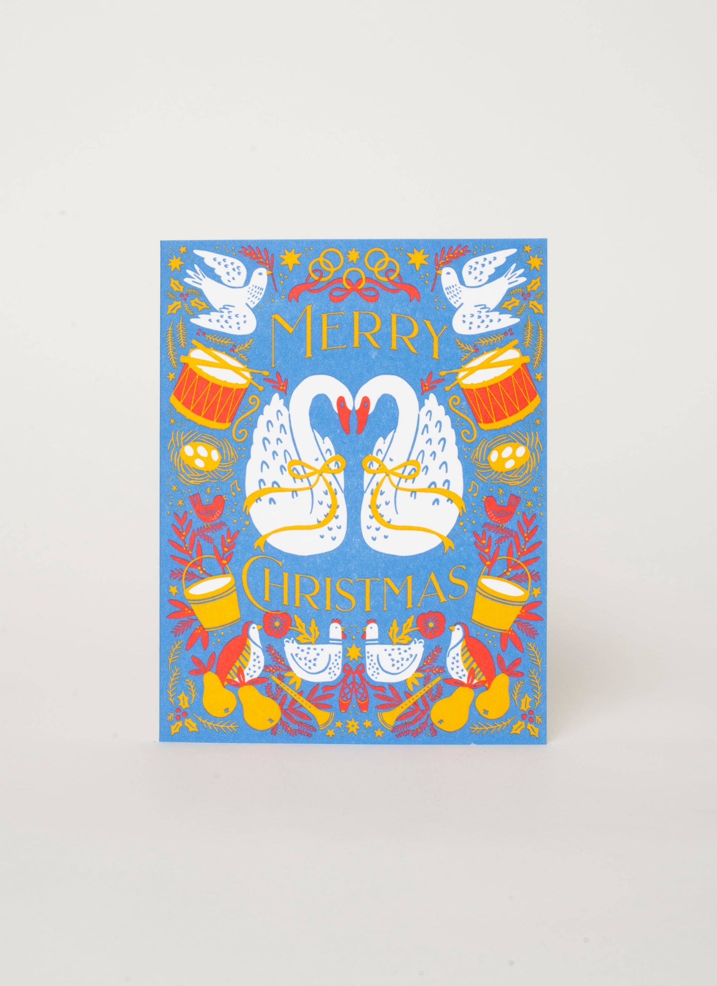 Twelve Days of Christmas Letterpress Greeting Card by Hello!Lucky: Paper tab