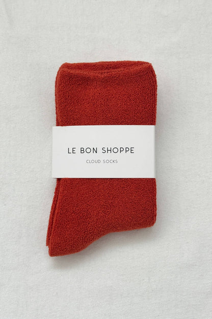 Cloud Socks: Burnt Orange
