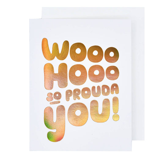 Prouda You! Congrats Card - The Crowd Went Wild