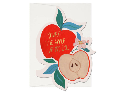 Apple of My Eye love greeting card - The Crowd Went Wild
