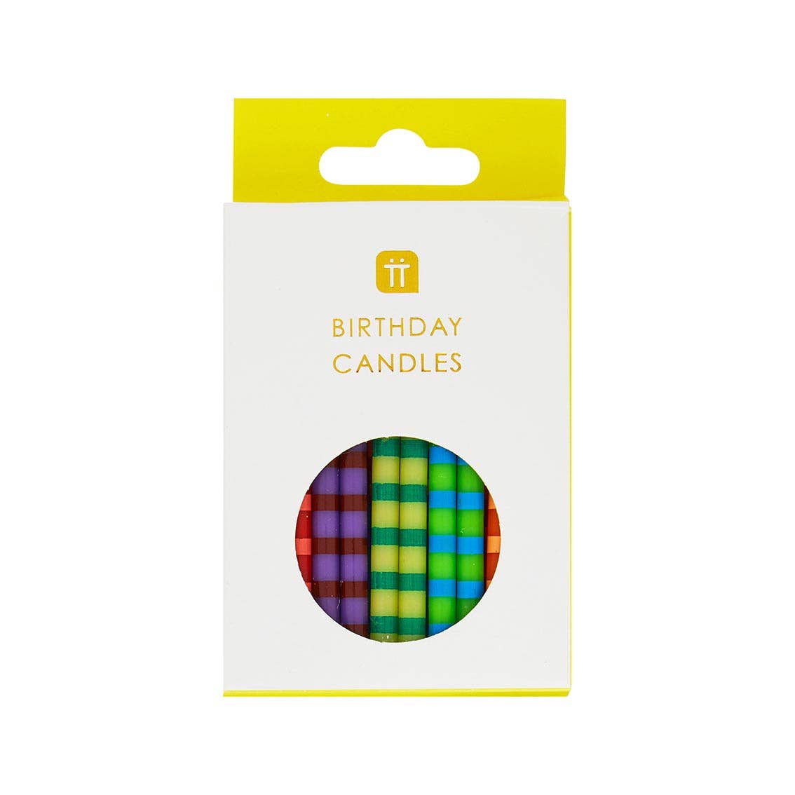 Striped Birthday Candles - 24 Pack - The Crowd Went Wild