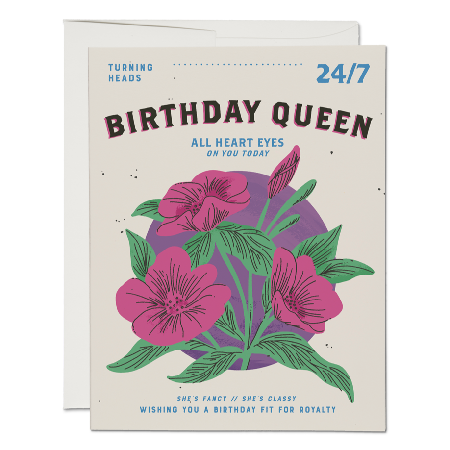 Birthday Queen Card - The Crowd Went Wild