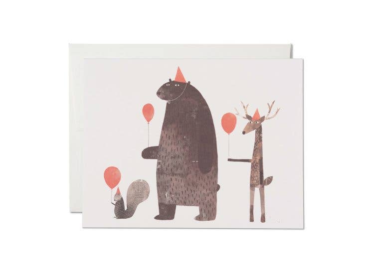 Party Animals birthday greeting card - The Crowd Went Wild
