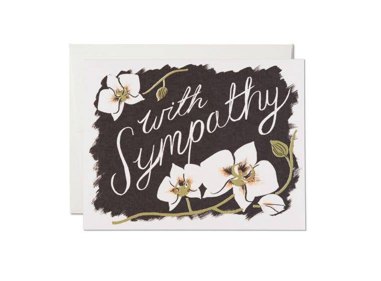 Sympathy Orchids sympathy greeting card - The Crowd Went Wild
