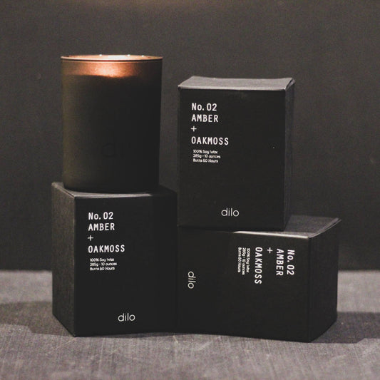 Dilo Candles - Amber + Oakmoss - The Crowd Went Wild